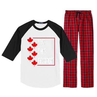 We The Fringe Canadian Leaf Flag Raglan Sleeve Pajama Set