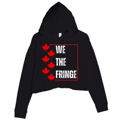 We The Fringe Canadian Leaf Flag Crop Fleece Hoodie