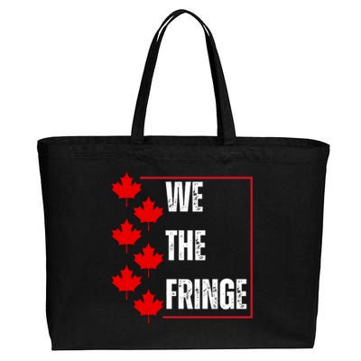 We The Fringe Canadian Leaf Flag Cotton Canvas Jumbo Tote