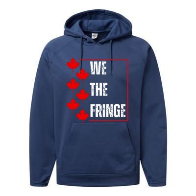 We The Fringe Canadian Leaf Flag Performance Fleece Hoodie