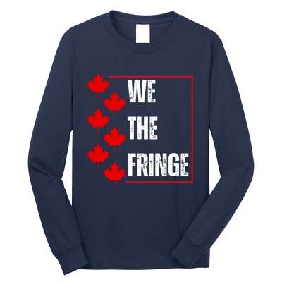 We The Fringe Canadian Leaf Flag Long Sleeve Shirt