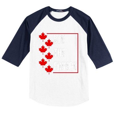 We The Fringe Canadian Leaf Flag Baseball Sleeve Shirt