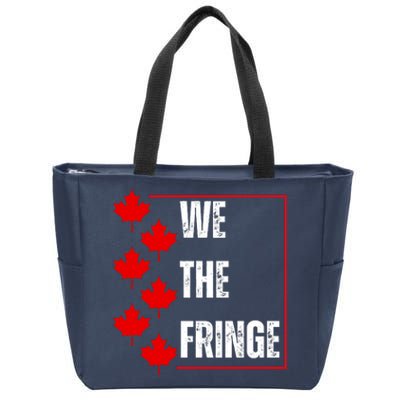 We The Fringe Canadian Leaf Flag Zip Tote Bag