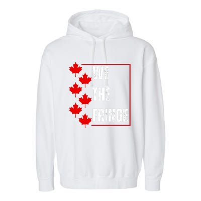 We The Fringe Canadian Leaf Flag Garment-Dyed Fleece Hoodie