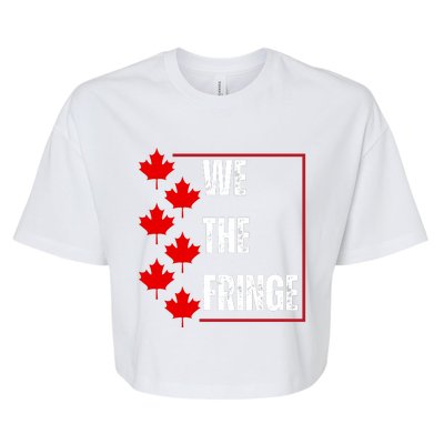 We The Fringe Canadian Leaf Flag Bella+Canvas Jersey Crop Tee