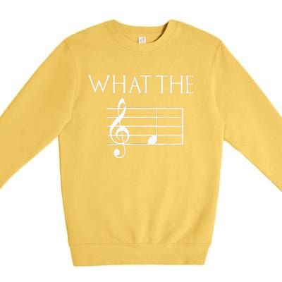 What The F Musical Note Premium Crewneck Sweatshirt