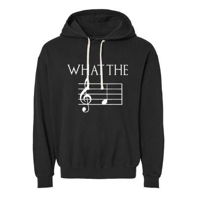What The F Musical Note Garment-Dyed Fleece Hoodie