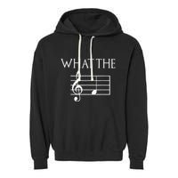 What The F Musical Note Garment-Dyed Fleece Hoodie