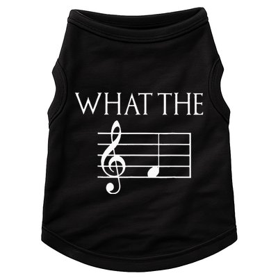 What The F Musical Note Doggie Tank