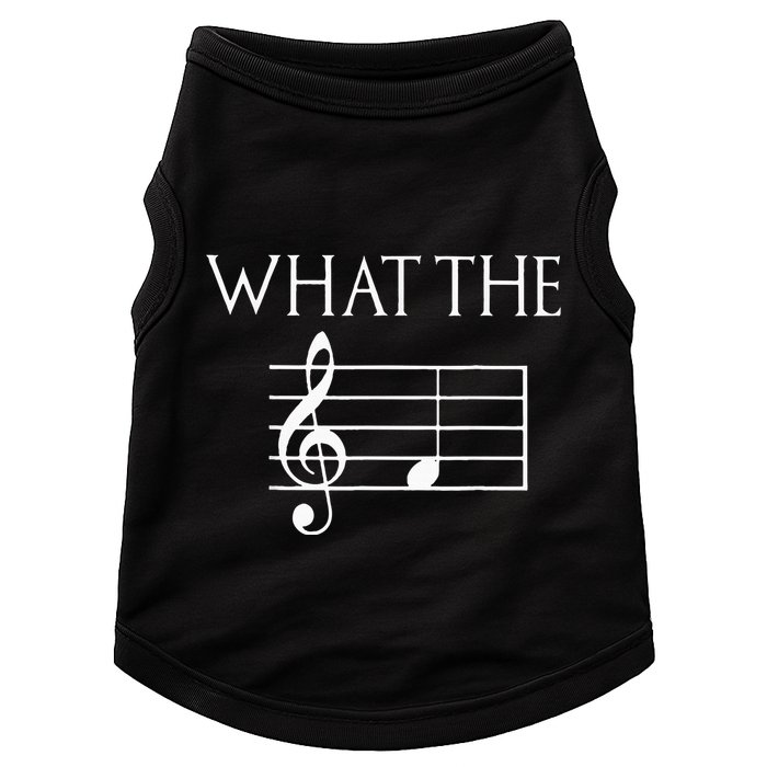 What The F Musical Note Doggie Tank