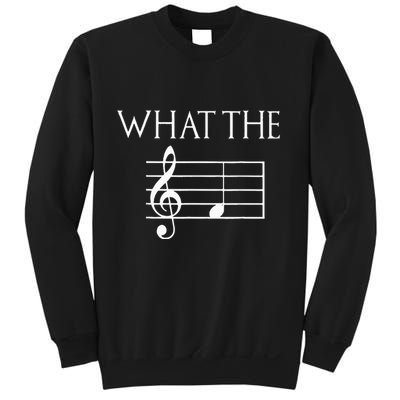 What The F Musical Note Sweatshirt