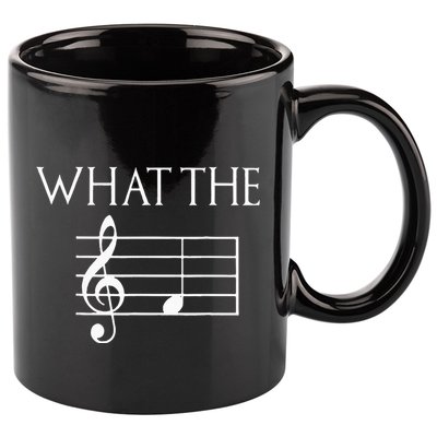 What The F Musical Note 11oz C Handle Ceramic Mug