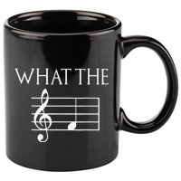 What The F Musical Note 11oz C Handle Ceramic Mug