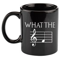 What The F Musical Note 11oz C Handle Ceramic Mug