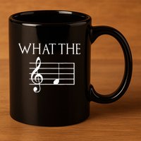 What The F Musical Note 11oz C Handle Ceramic Mug
