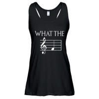 What The F Musical Note Ladies Essential Flowy Tank