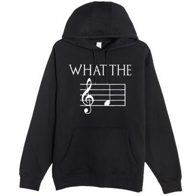 What The F Musical Note Premium Pullover Hoodie