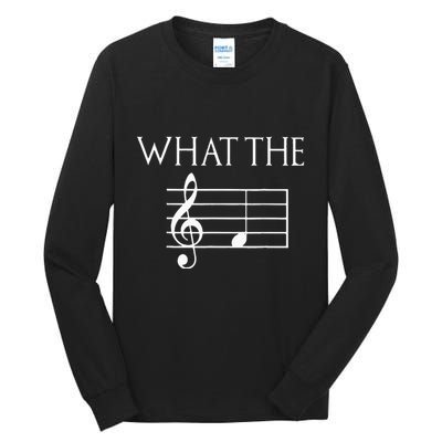 What The F Musical Note Tall Long Sleeve T-Shirt