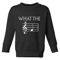 What The F Musical Note Toddler Sweatshirt