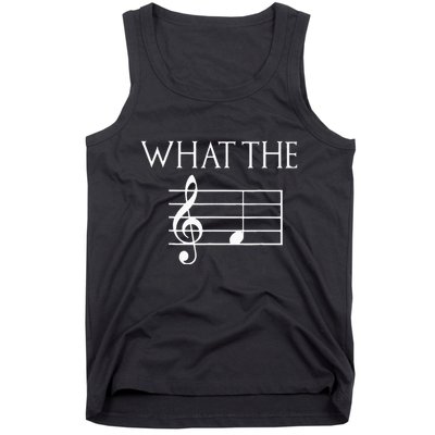 What The F Musical Note Tank Top