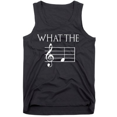 What The F Musical Note Tank Top