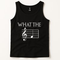What The F Musical Note Tank Top