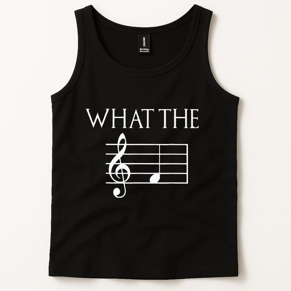 What The F Musical Note Tank Top