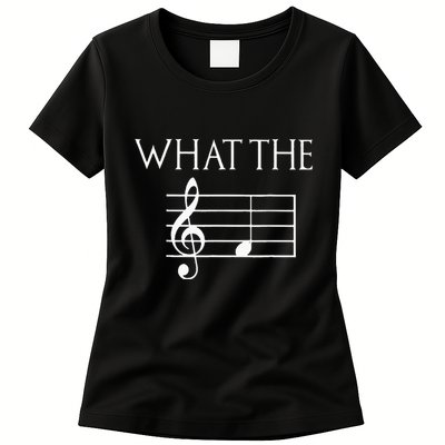 What The F Musical Note Womens T-Shirt