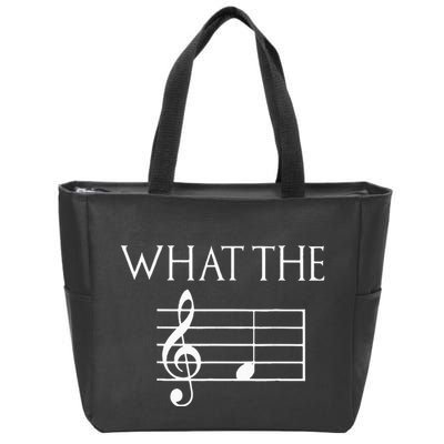 What The F Musical Note Zip Tote Bag