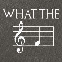 What The F Musical Note Cotton Canvas Backpack