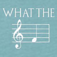 What The F Musical Note Sueded Cloud Jersey T-Shirt
