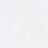 What The F Musical Note Garment-Dyed Sweatshirt
