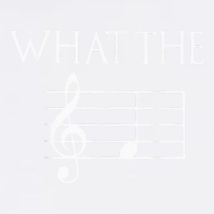 What The F Musical Note Garment-Dyed Sweatshirt