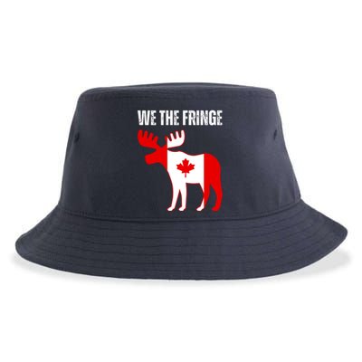 We The Fringe Funny Meme Truckers Sustainable Bucket Hat