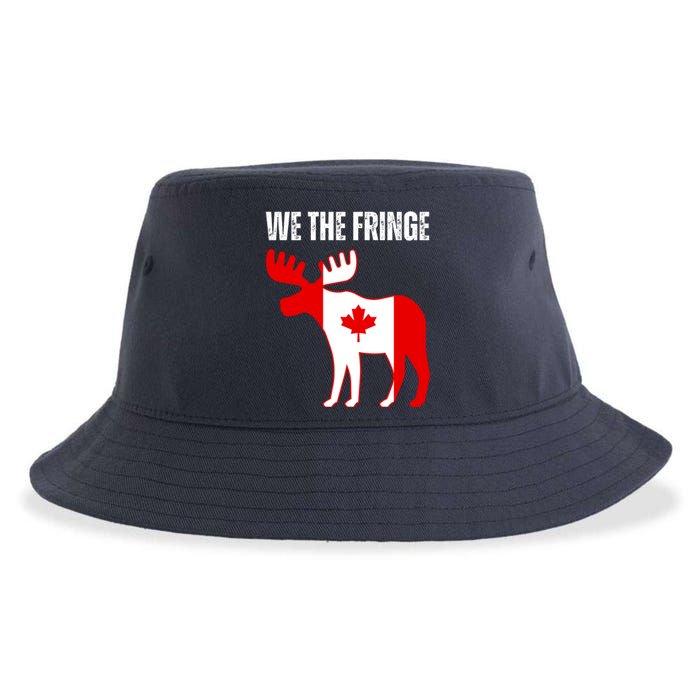 We The Fringe Funny Meme Truckers Sustainable Bucket Hat