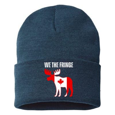 We The Fringe Funny Meme Truckers Sustainable Knit Beanie