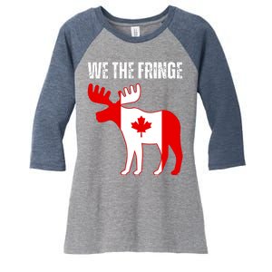 We The Fringe Funny Meme Truckers Women's Tri-Blend 3/4-Sleeve Raglan Shirt