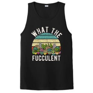 What The Fucculent Cactus Succulent Pun Gardening Fun PosiCharge Competitor Tank