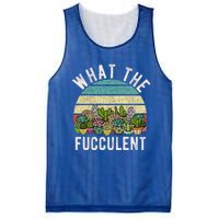 What The Fucculent Cactus Succulent Pun Gardening Fun Mesh Reversible Basketball Jersey Tank