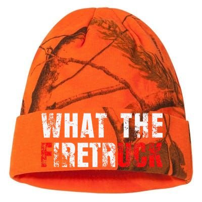 What The Firetruck Fireman Funny Firefighter Kati Licensed 12" Camo Beanie