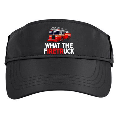 What The Firetruck Fire Rescuer Firefighter Funny Gift Adult Drive Performance Visor