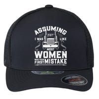 Woman Trucker Female Truck Driver Flexfit Unipanel Trucker Cap