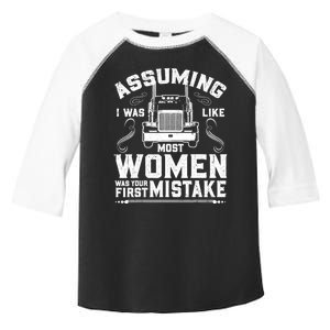 Woman Trucker Female Truck Driver Toddler Fine Jersey T-Shirt