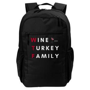 Wine Turkey Family Thanksgiving Daily Commute Backpack