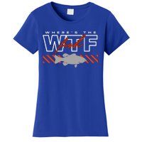 WhereS The Fish Wtf Funny Fishing Joke Women's T-Shirt