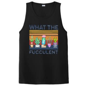 What The Fucculent Cactus Succulents Gardening PosiCharge Competitor Tank