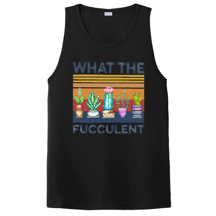 What The Fucculent Cactus Succulents Gardening PosiCharge Competitor Tank