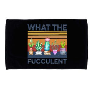 What The Fucculent Cactus Succulents Gardening Microfiber Hand Towel