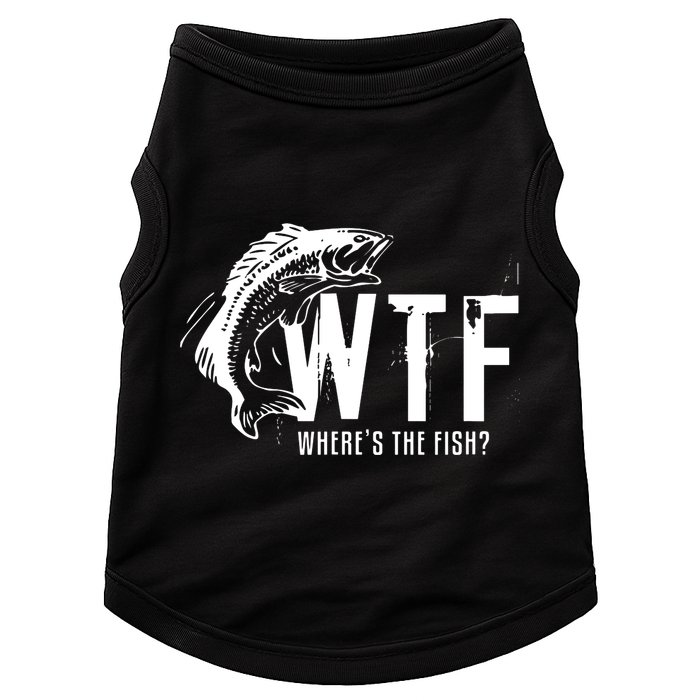 Wheres The Fish Wtf Meaning Funny Fishing Doggie Tank