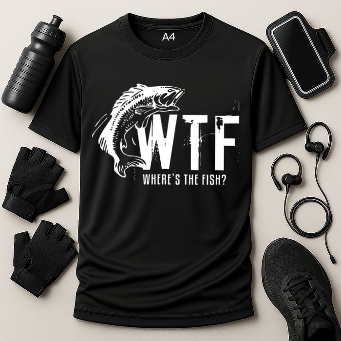 Wheres The Fish Wtf Meaning Funny Fishing Performance Shirt